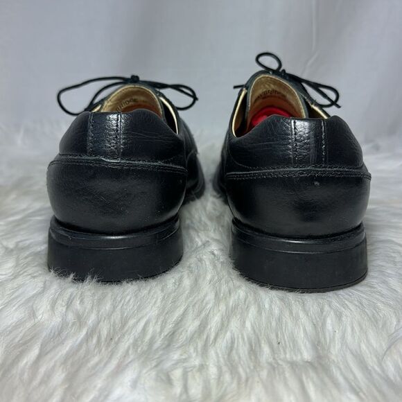Belvedere Bay‎ Bridge Black Leather Lace Up.Oxfords Sz 10.5 EEE WIDE WIDTH